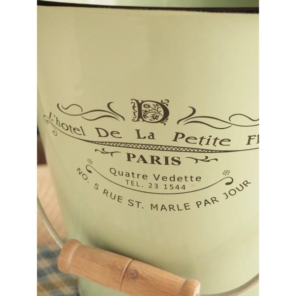 ホーロー雑貨 ホーロー バケツ グリーン 北欧雑貨 ナチュラル