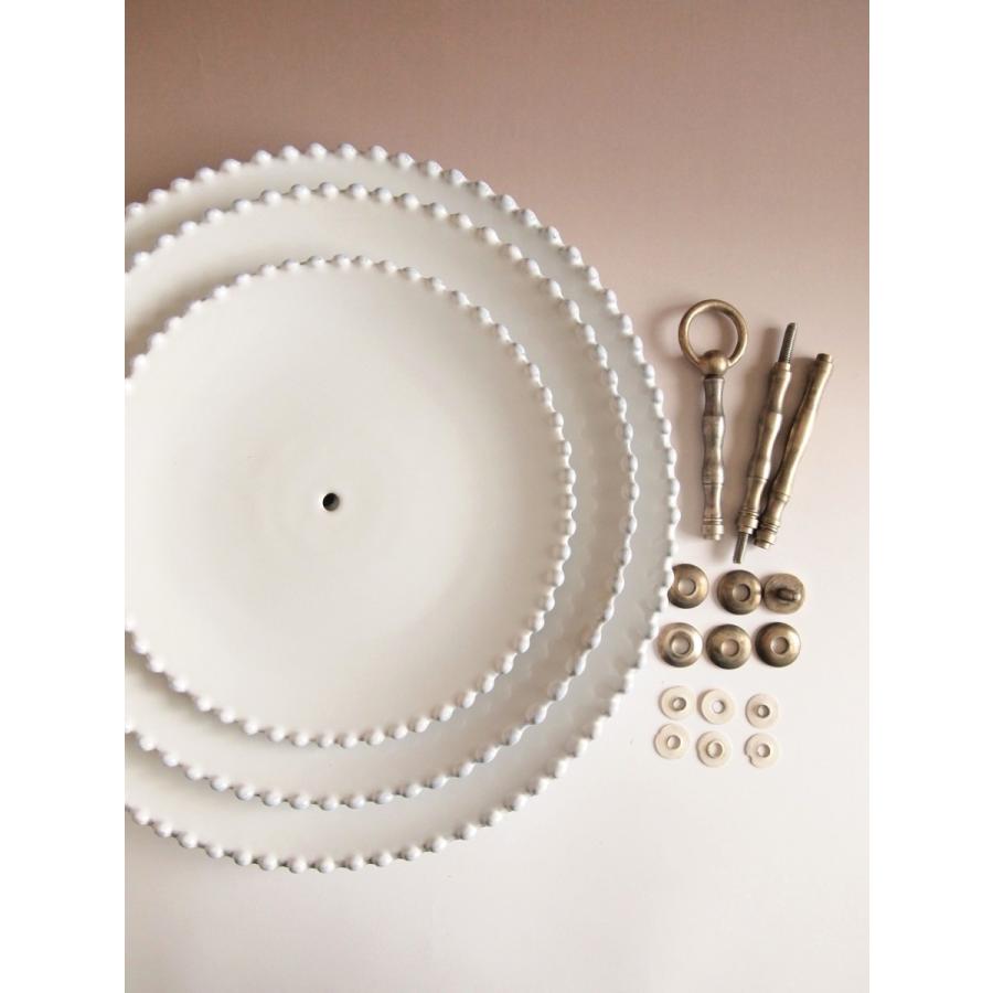 ポルトガル食器 コスタ・ノバ パール 3段ケーキスタンド アンティーク