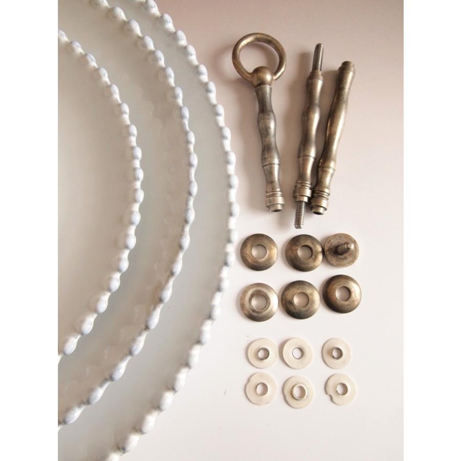 ポルトガル食器 コスタ・ノバ パール 3段ケーキスタンド アンティーク