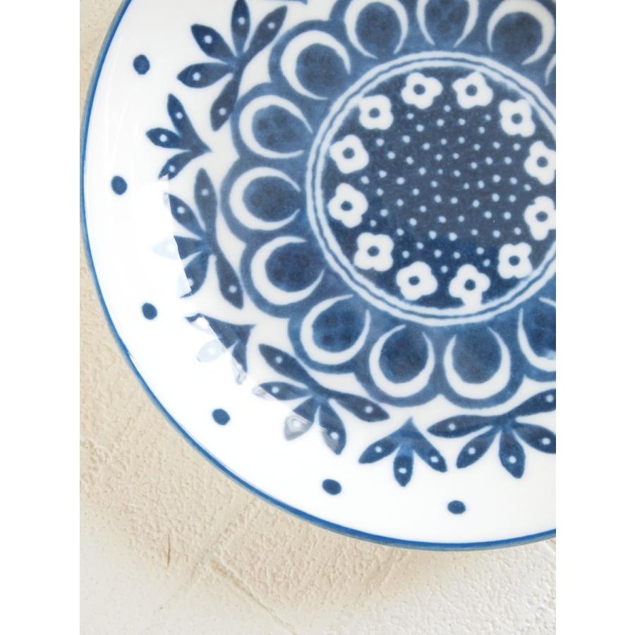 パン皿 おしゃれ 北欧雑貨 リーフドット アンティーク調 : 雑貨屋