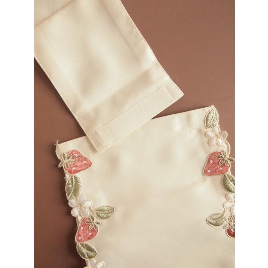 アンティークレース風  刺繍 トイレットペーパーホルダー いちご ストロベリー |  | 04