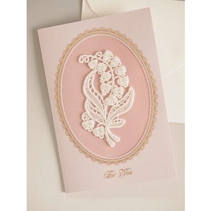 グリーティングカード レース アンティーク調 2種類 : 雑貨屋カンフィ