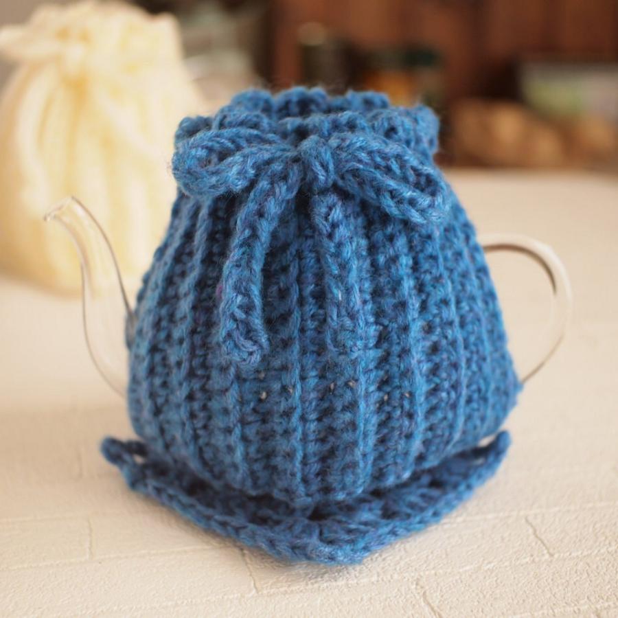 ハンドメイド雑貨　ポットセーター＆ポットマット　ティーコージー　手編み　 |  | 09