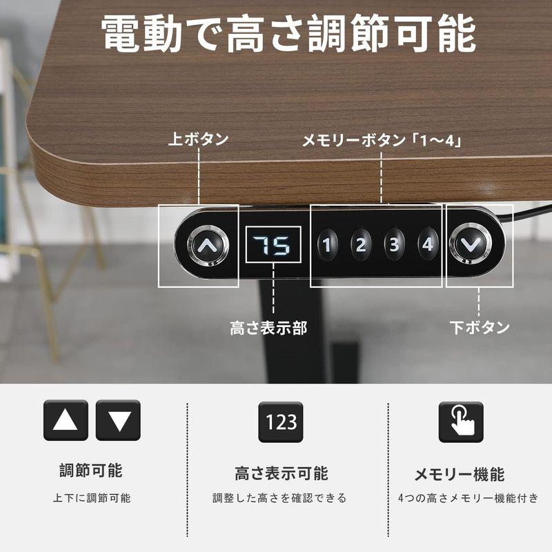 電動昇降デスク Suhapup ゲーミングデスク 机 電動式 パソコンデスク 120×60CM 電動昇降式スタンディングデスクつくえ pcデ Suhapup ゲーミングデスク 電動式 パソコンデスク 120×60CM 電動昇降式スタンディングデスクつくえ pcデ