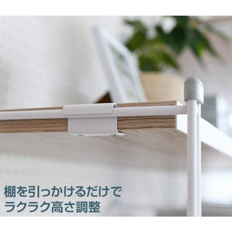 山善 ラック オープンシェルフ 幅85.5×奥行41.5×高さ162cm 5段 連結可能 簡単高さ調節 耐荷重約25kg(棚板1枚あたり) ラック オープンシェルフ 幅85 5×奥行41 5×高さ162cm 5段 連結可能 簡単高さ調節 耐荷重約25kg 棚板1枚あたり