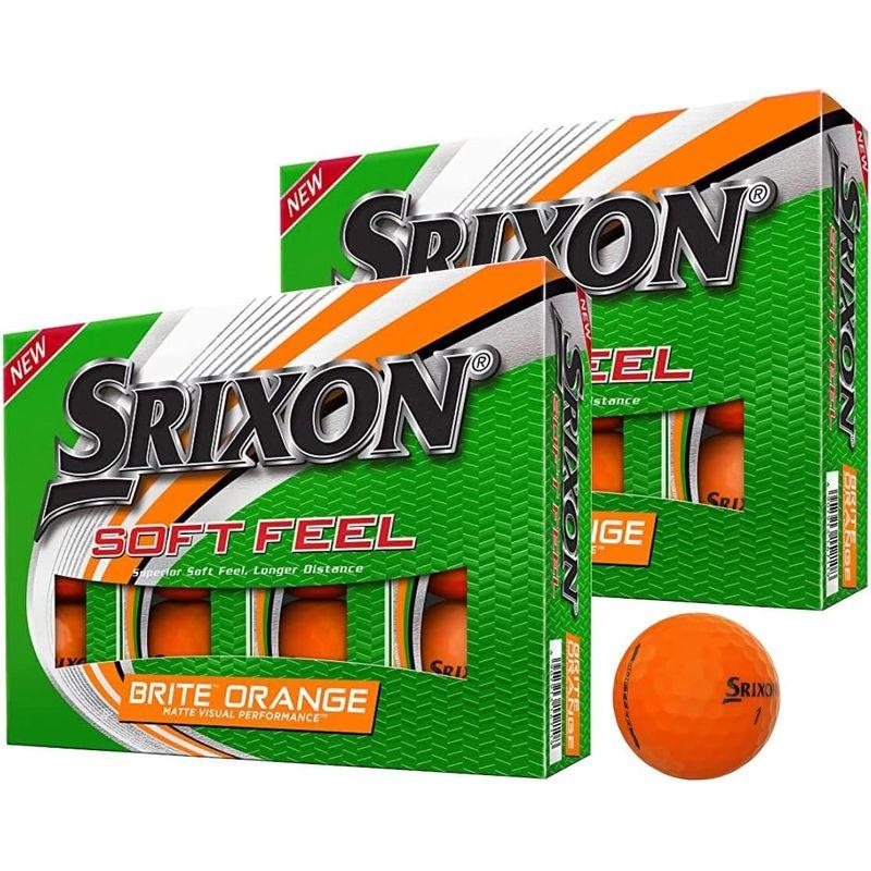 ゴルフボール ２ダース SRIXON スリクソン SOFT FEEL ソフト フィール おまけ付き (オレンジ)｜comfyfactory｜03