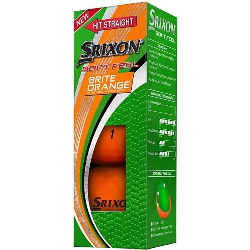 ゴルフボール ２ダース SRIXON スリクソン SOFT FEEL ソフト フィール おまけ付き (オレンジ)｜comfyfactory｜04