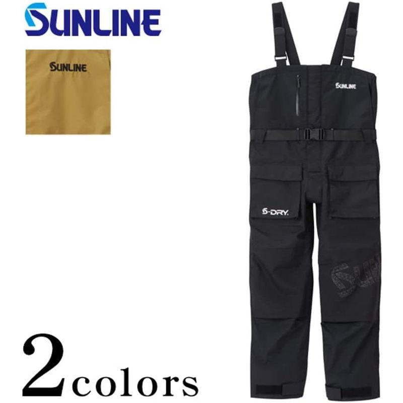 サンライン(SUNLINE) S-DRY?ビブパンツ SUW-01105 ブラック L DRY SUW ブラック SUNLINE ビブパンツ サイズ ナイロン 100%