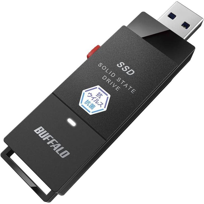 ポータブルSSD バッファロー BUFFALO 抗ウイルス抗菌ポータブルSSD USB3.2(Gen1) TypeA スティック SSDPUTVB1.0U3B｜comfyfactory｜08