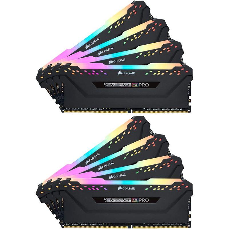 PCメモリ CORSAIR DDR4-3000MHz デスクトップPC用 メモリ VENGEANCE RGB PRO シリーズ 256GB 32GB×8｜comfyfactory｜02