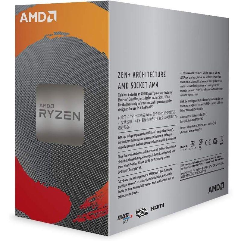 CPU AMD Ryzen 3 3200G with Wraith Stealth cooler 3.6GHz 4コア / 4スレッド 65W YD｜comfyfactory｜02