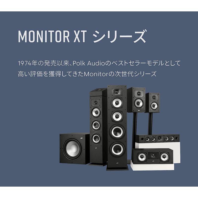 ポークオーディオ POLK AUDIO Monitor XTシリーズ フロアスタンディングスピーカー マットブラック MXT60（1本） POLK AUDIO Monitor XTシリーズ フロアスタンディングスピーカー マットブラック MXT60 1本