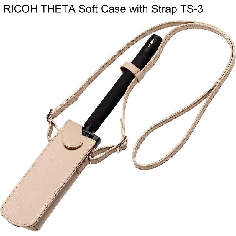 RICOH THETA Soft Case with Strap TS-3 ストラップ付きソフトケース 肩掛け、首掛けが可能なシータ専用収納｜comfyfactory｜02