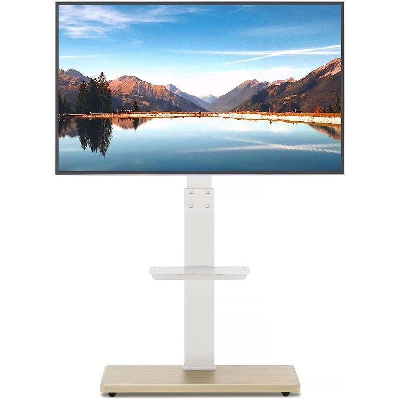 Rfiver テレビスタンド ホワイト 壁寄せテレビスタンド ハイタイプ 32-70インチ対応 テレビ壁寄せスタンド 液晶テレビ台 耐荷重5 テレビスタンド ホワイト 壁寄せテレビスタンド ハイタイプ 70インチ対応 テレビ壁寄せスタンド 液晶テレビ台 耐荷重5