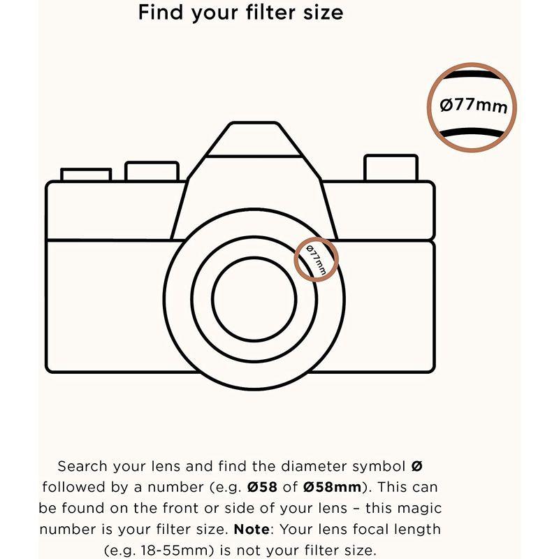 宅配買取 カメラ用NDフィルター Urth 46mm ND2-400 (1-8.6ストップ) 可変調整可能NDレンズフィルター