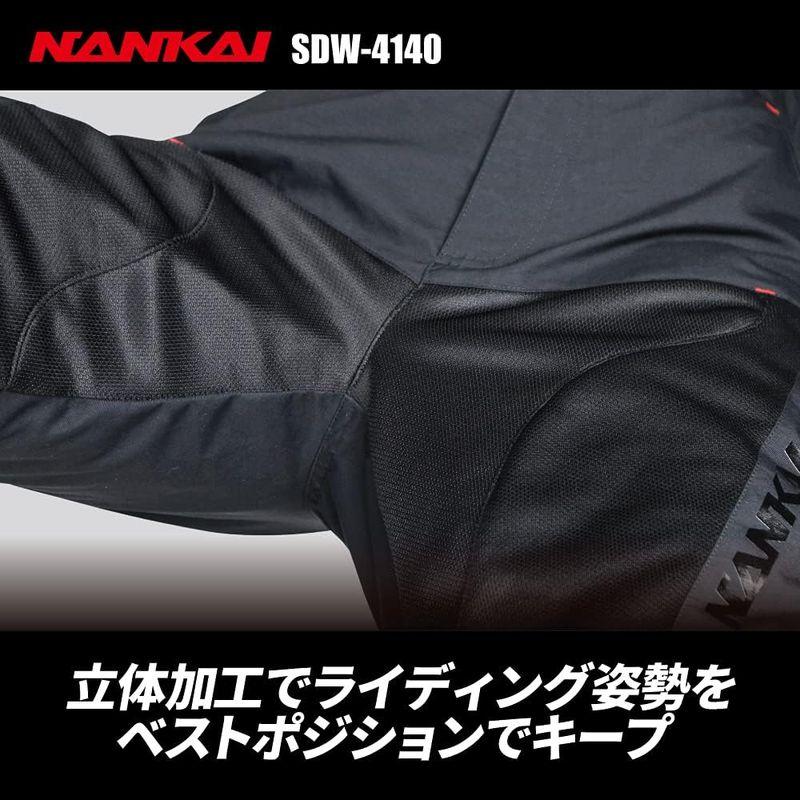 高性能 メンズファッション ナンカイ(NANKAI) RIDE メッシュライディングパンツ Size LB ブラック SDW-4140A