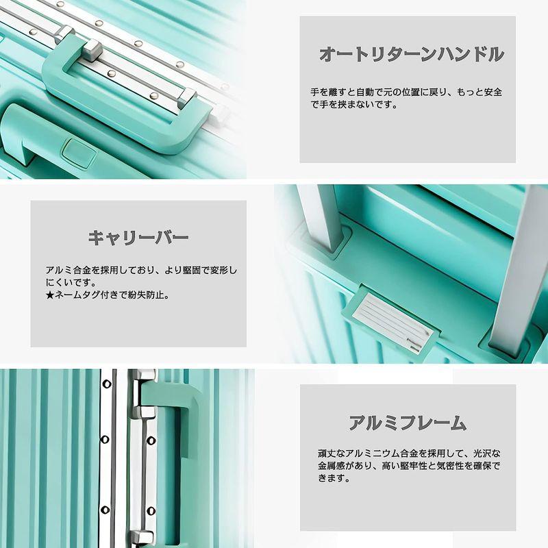 タビトラ スーツケース キャリーケース アルミフレーム 機内持込み TSAロック ダブルキャスター YKKファスナー 大容量 軽量 大型 耐 スーツケース キャリーケース アルミフレーム 機内持込み TSAロック ダブルキャスター YKKファスナー 大容量 軽量 大型