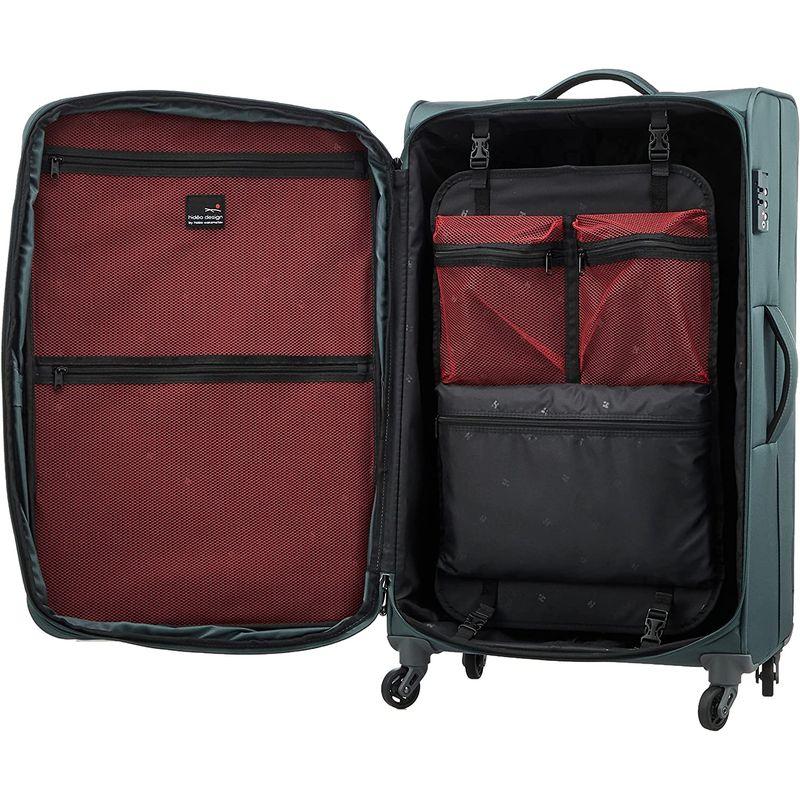 ヒデオワカマツ スーツケース ソフト フライII 超軽量 85-76020 88L 77 cm 3.1kg グレーグリーン 88L cm スーツケース ソフト フライII 超軽量 1kg グレーグリーン cmX 表地