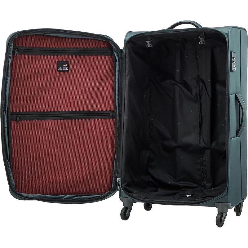 ヒデオワカマツ スーツケース ソフト フライII 超軽量 85-76020 88L 77 cm 3.1kg グレーグリーン 88L cm スーツケース ソフト フライII 超軽量 1kg グレーグリーン cmX 表地