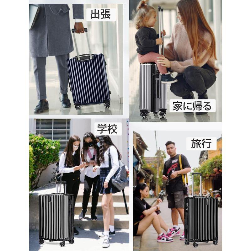 ApaLux スーツケース 機内持ち込み キャリーケース 大容量 超軽量 ジッパー キャリーバッグ 静音 TSAロック搭載 ダブルキャスター TSAロック搭載 スーツケース 機内持ち込み キャリーケース 大容量 超軽量 ジッパー キャリーバッグ 静音 ダブルキャスター