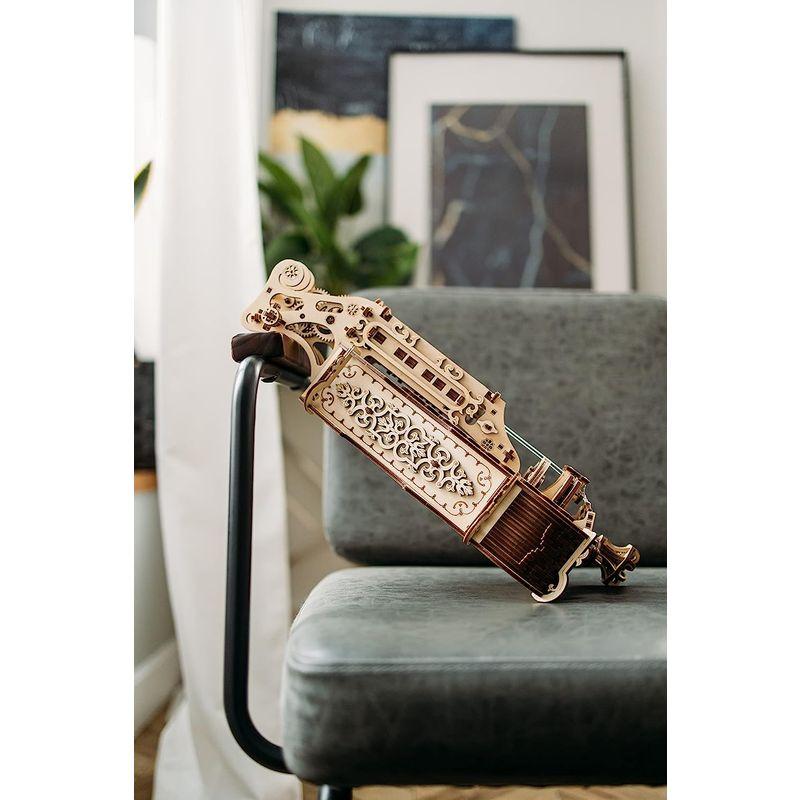 Wood Trick ウッドトリック リラ・ダ・ヴィンチ ハーディ ガーディ 楽器になる 3Dウッドパズル / 木製模型 Trick ウッドトリック リラ ヴィンチ ハーディ ガーディ 楽器になる 3Dウッドパズル 木製模型