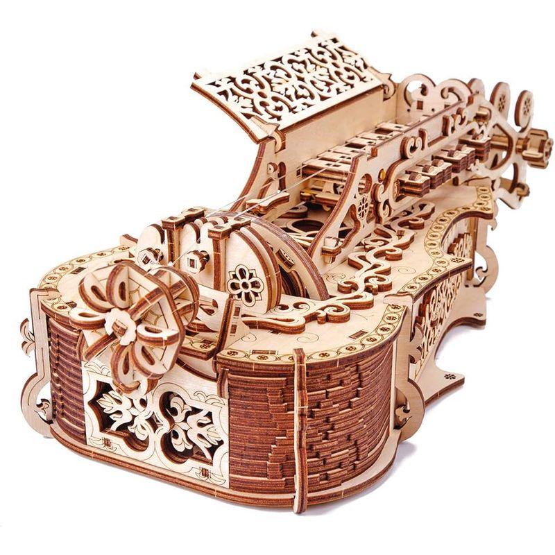 Wood Trick ウッドトリック リラ・ダ・ヴィンチ ハーディ ガーディ 楽器になる 3Dウッドパズル / 木製模型 Trick ウッドトリック リラ ヴィンチ ハーディ ガーディ 楽器になる 3Dウッドパズル 木製模型