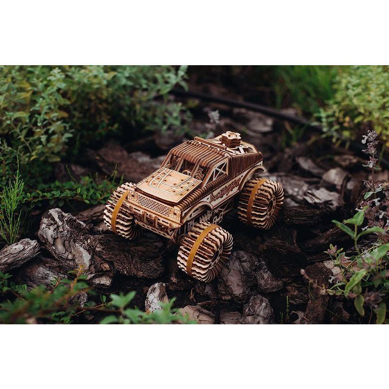 Wood Trick ウッドトリック モンスタートラック 自走する3Dウッドパズル / 木製模型 Trick ウッドトリック モンスタートラック 自走する3Dウッドパズル 木製模型 また