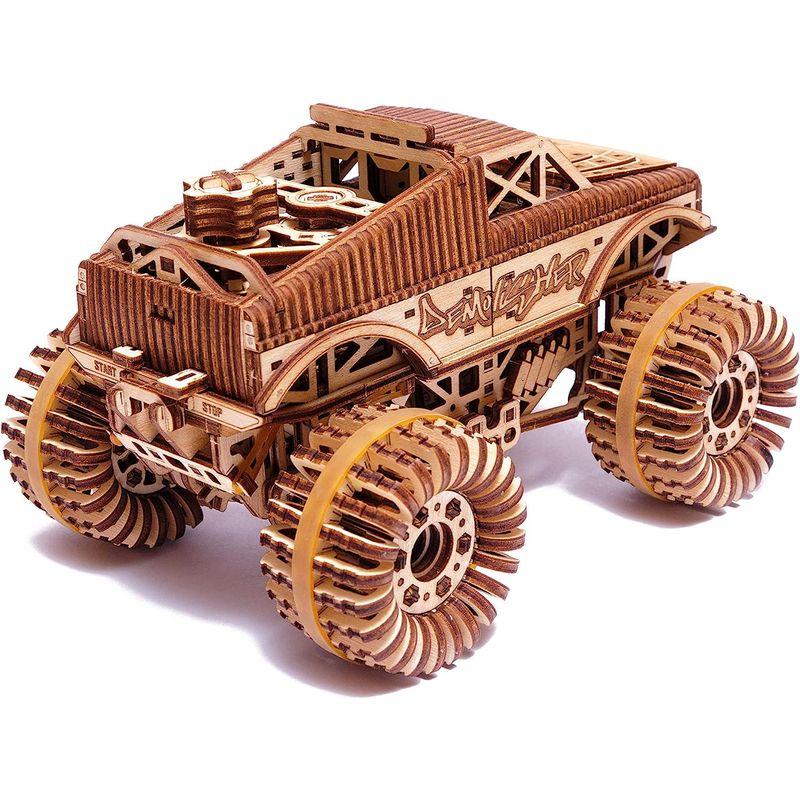 Wood Trick ウッドトリック モンスタートラック 自走する3Dウッドパズル / 木製模型 Trick ウッドトリック モンスタートラック 自走する3Dウッドパズル 木製模型 また