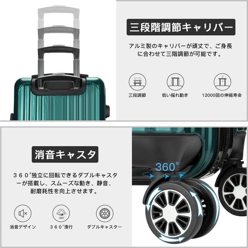 VARNIC スーツケース キャリーバッグ キャリーケース 機内持込 超軽量 大型 静音 ダブルキャスター 耐衝撃 360度回転 TSAロー スーツケース キャリーバッグ キャリーケース 機内持込 超軽量 大型 静音 ダブルキャスター 耐衝撃 360度回転 TSAロー