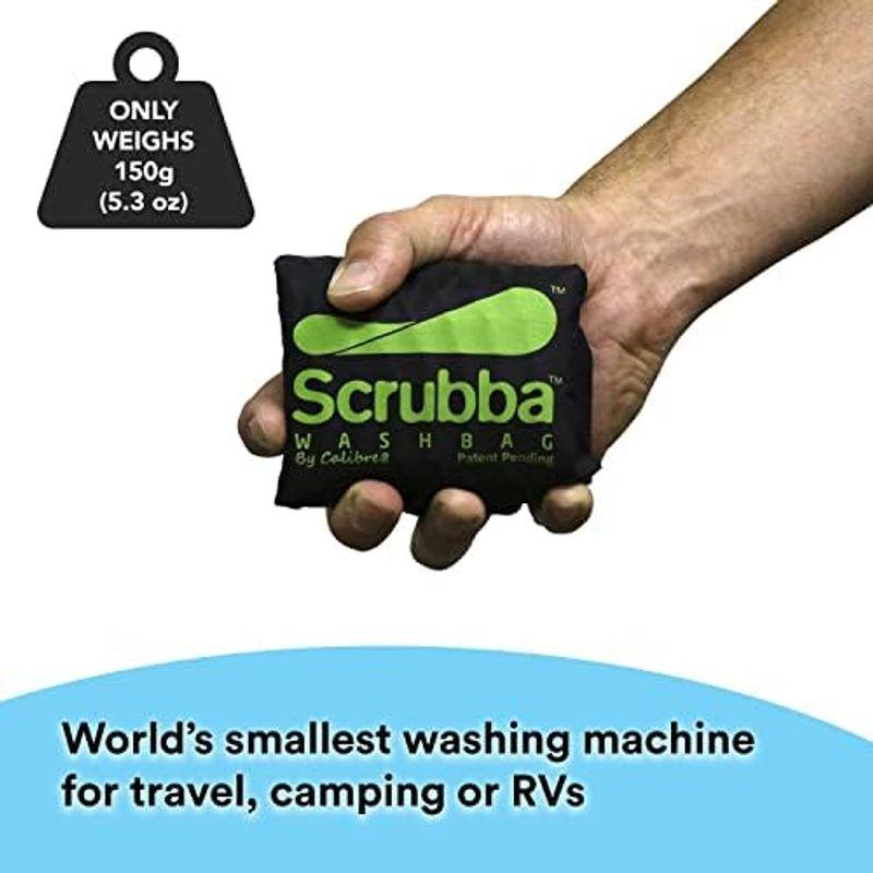 旅行用洗濯袋 Scrubba Washbag スクラバ ウォッシュバッグ 便利トラベルグッズ キャンプ 携帯用洗濯袋 (ブラック)｜comfyfactory｜04