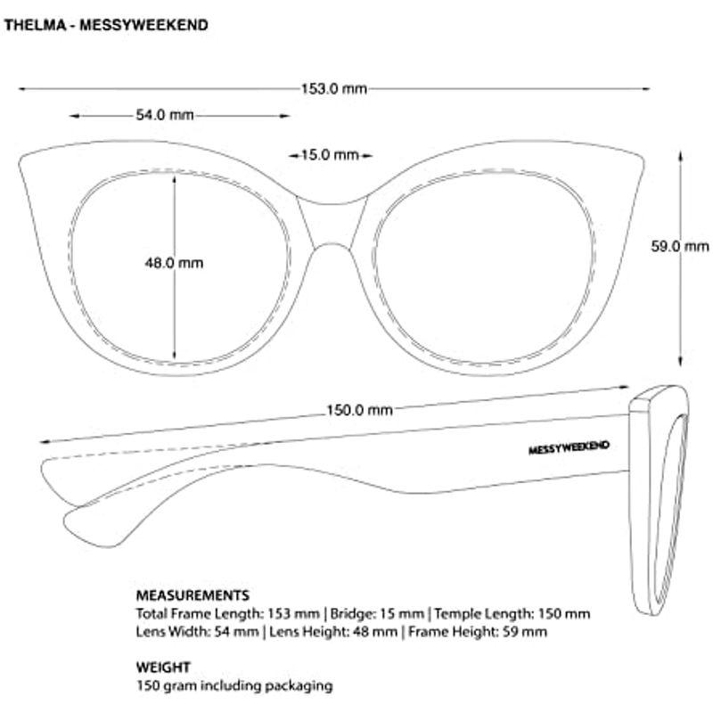 MessyWeekend Thelma sunglasses サングラス レディース ブランド 紫外線カット UV400 UVカット 北欧｜comfyfactory｜06