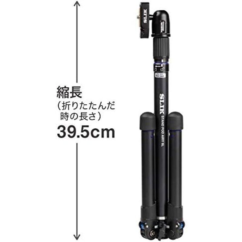 スリック SLIK 一脚兼三脚 スタンドポッドエアリー 6S 6段ショートタイプ 回転ロック式 縮長330mm 自由雲台 クイックシュー式｜comfyfactory｜12