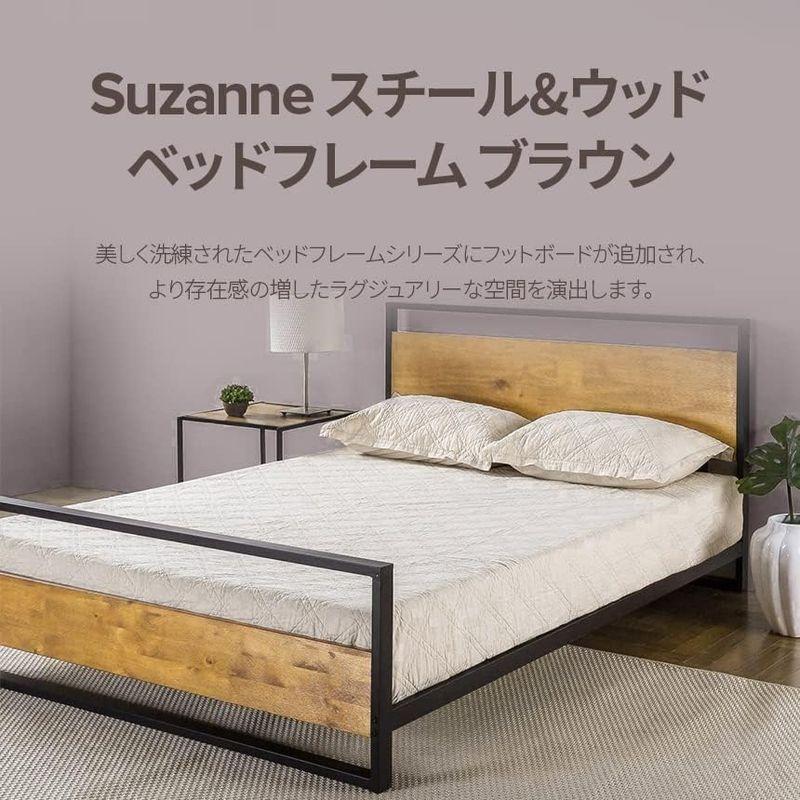 「引取り」セミダブルベッドフレーム マットレス付き ZINUS Suzanne Amazon.co.jp: ZINUS メタル ウッド ベッドフレーム セミダブル