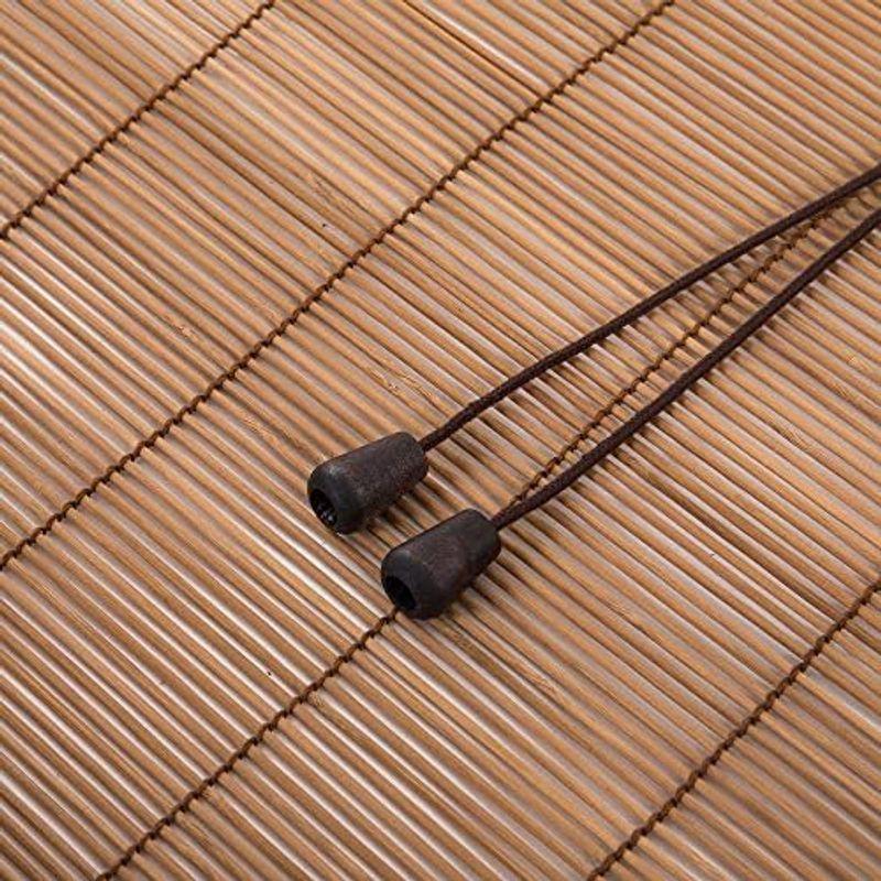 Yitian Bamboo Art 竹すだれ 2本セット 幅88cm×丈170cm 炭化焼竹 竹ロールスクリーン 簾 屋内 竹ロールアップ｜comfyfactory｜07