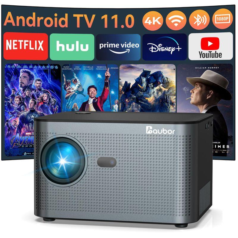 Aubor プロジェクター 4K Android TV プロジェクター15000LM/1080PフルHD高輝度プロジェクター家庭用 電動フォ｜comfyfactory｜11