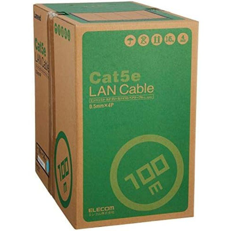 国連安保理が エレコム LANケーブル 100m 自作用 RoHS指令対応 CAT5e オレンジ LD-CT2/DR100/RS