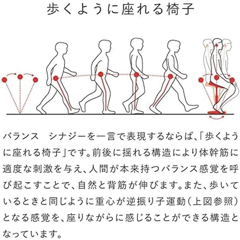 バランス シナジー スクエア 織柄グリーン バランスラボ(旧サカモトハウス) 腰痛椅子 腰痛対策 バランスチェア 幅330mm 奥行358m｜comfyfactory｜03