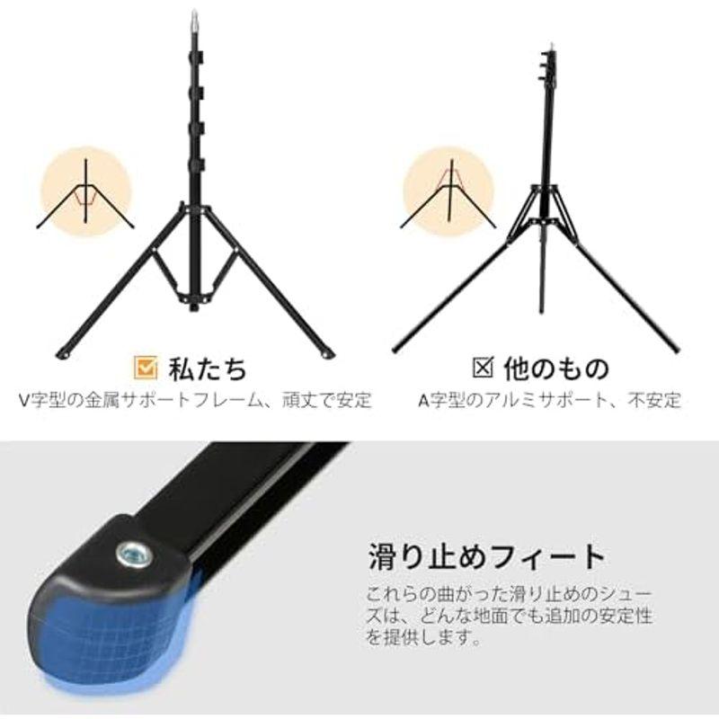 TARION ライトスタンド: ライトスタンド 軽量 撮影 ストロボ スタンド 撮影 照明 スタンド 逆折れ ライトスタンド 49cm-20｜comfyfactory｜06