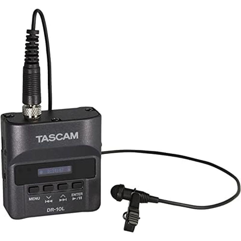 新品未読品 TASCAM(タスカム) DR-10L ピンマイクレコーダー 黒 Youtube 音声収録 インターネット配信 ポッドキャスト 動画撮影 V