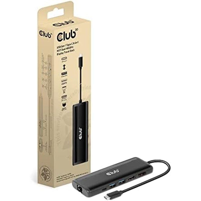 Club 3D USB Gen1 Type C 8-in-1 ハブ to HDMI 8K30Hz / DP 8K30Hz / 2x USB｜comfyfactory｜03