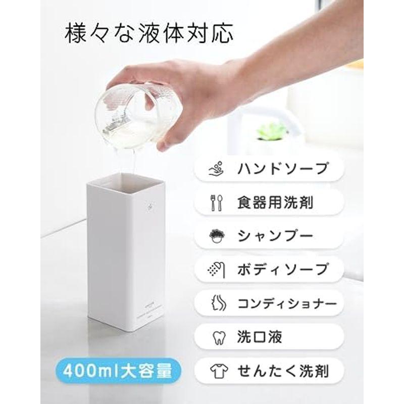 Umimile ソープディスペンサー 自動 シャンプーディスペンサー マグネット 液体 食器用洗剤 壁掛け 充電式 400ml大容量 IPX｜comfyfactory｜12