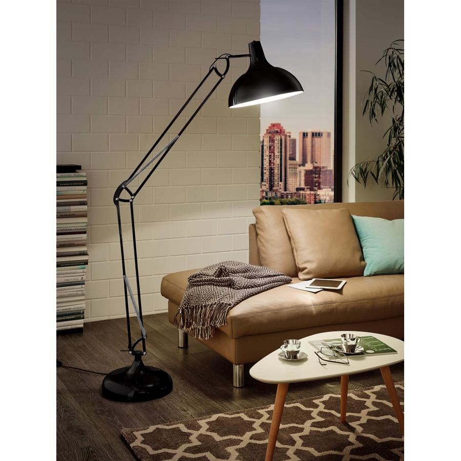 EGLO エグロBORGILLIO ボルギリオ スタンドライト フロアランプ 黒