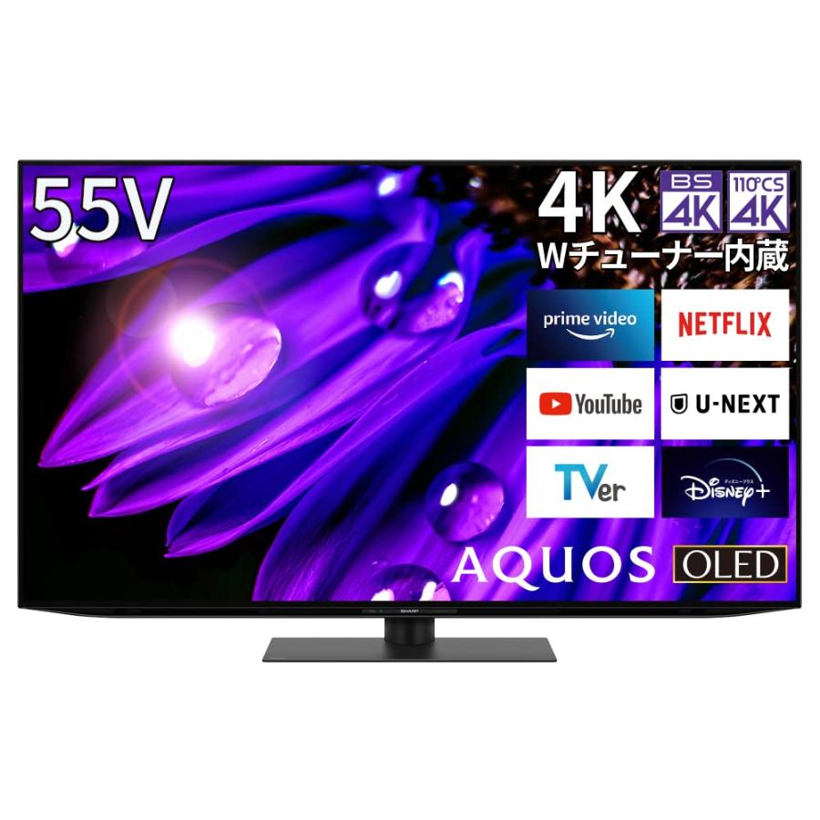 シャープ 55V型 有機EL テレビ AQUOS OLED 4T-C55EQ1 4K チューナー 