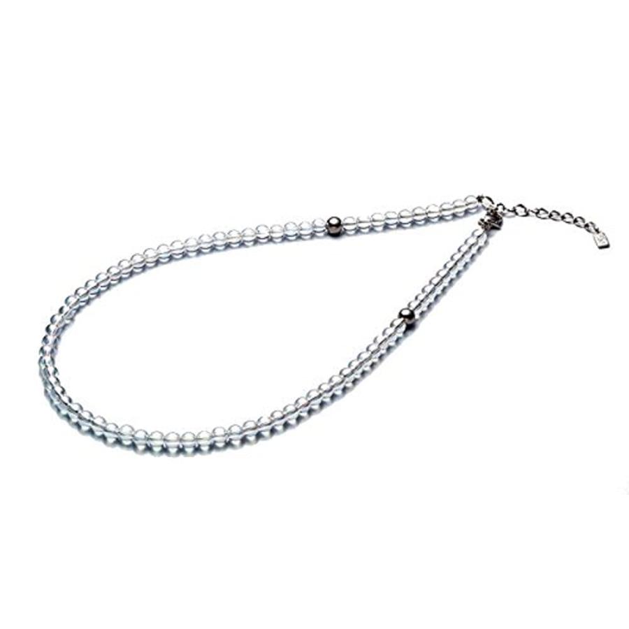 ファイテン(phiten) ネックレス チタン水晶ネックレス(5mm) 50cm(+5cm 