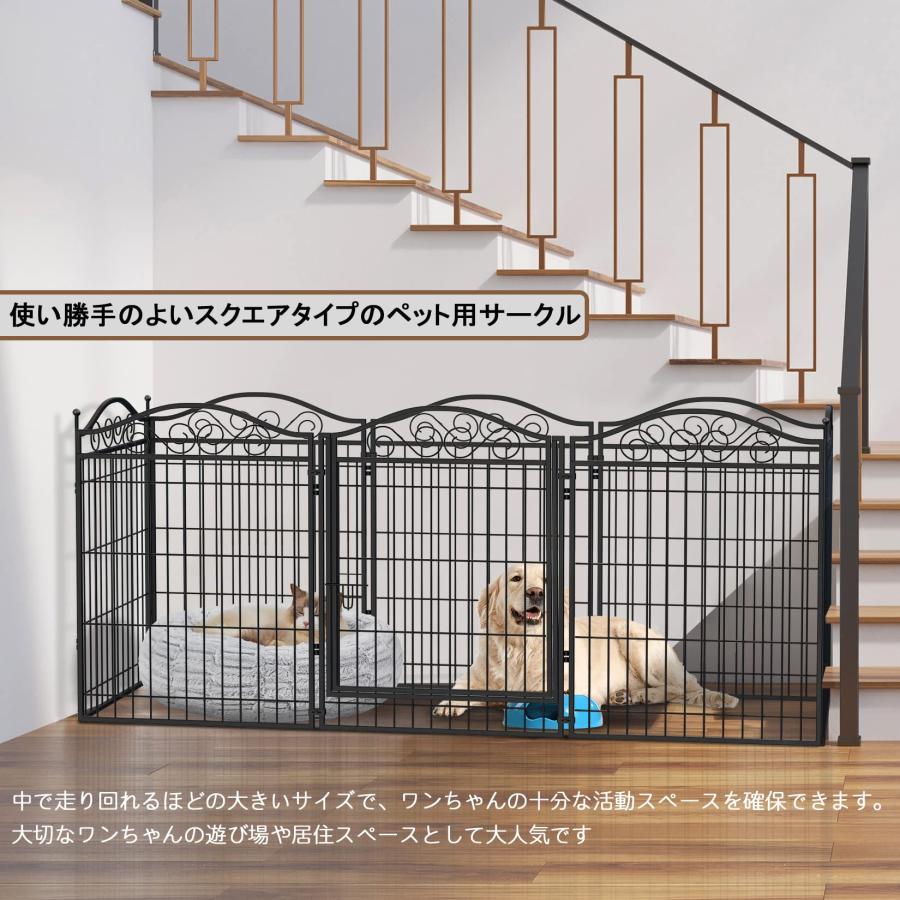 大型犬用サークル 大きい 屋外 室内 ドア付き キャンプ ペット柵 大型犬用サークル 大きい 屋外 室内 ドア付き キャンプ ペット柵
