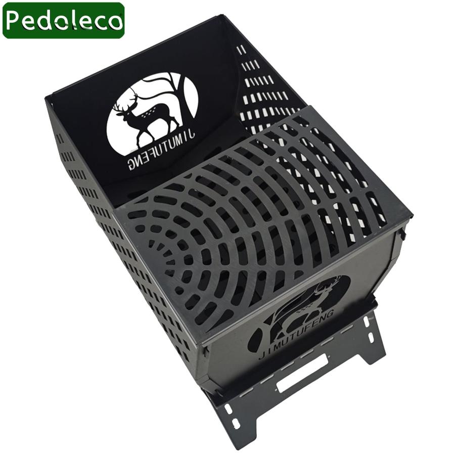 Pedoleco 焚火台 大型 キャンプ用 折り畳み式 エルクの形 荷重