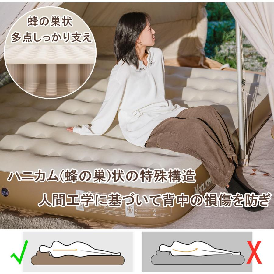 Naturehike 公式 エアーマット 電動ポンプ内蔵 電動ベッド キャンプ 1 