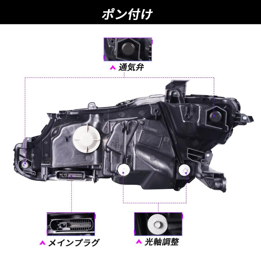Archaic カムリ 70系 ヘッドライト 3眼 プロジェクター 全LED Archaic カムリ 70系 ヘッドライト 3眼 プロジェクター 全LED