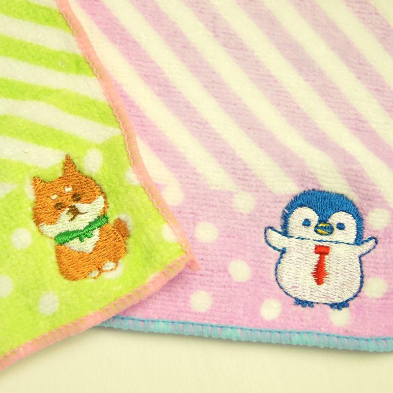 刺繍ポケットミニタオル2枚セット ハンカチ 子供用 ショップ 通園 
