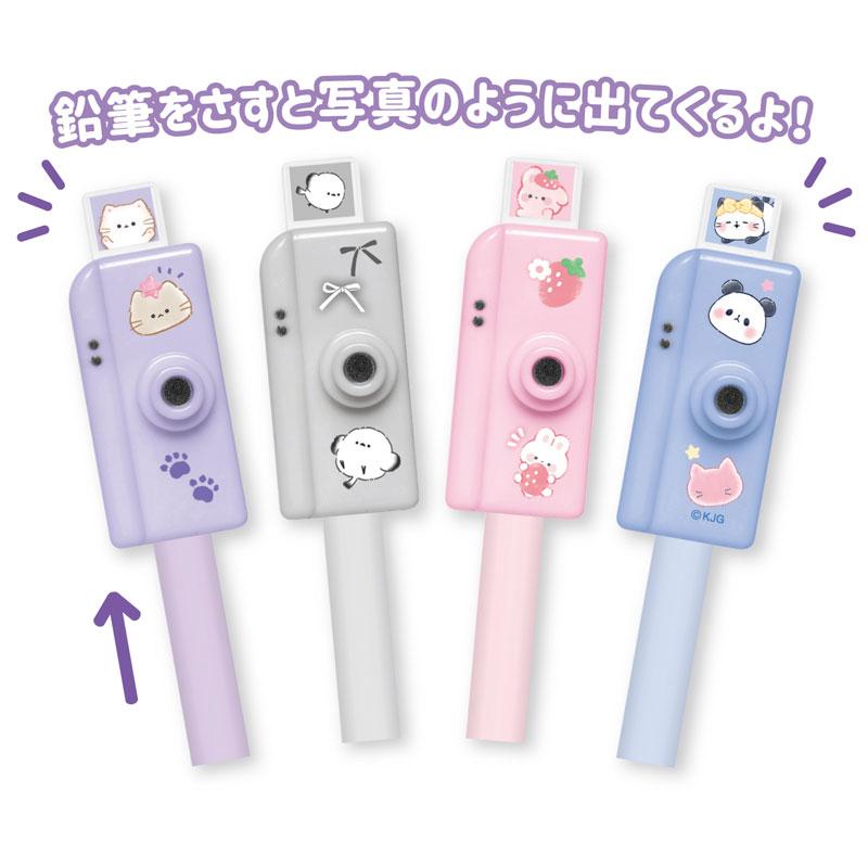 インスタントかめら風えんぴつキャップ 鉛筆キャップ 3本入り 小学生